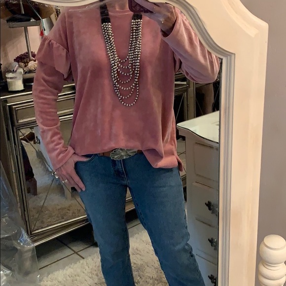 Two by Vince Camuto Tops - Two by Vince Camuto Velour Top